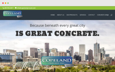 Copeland Precast WordPress Site