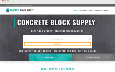 Concrete Block Supply WordPress Site
